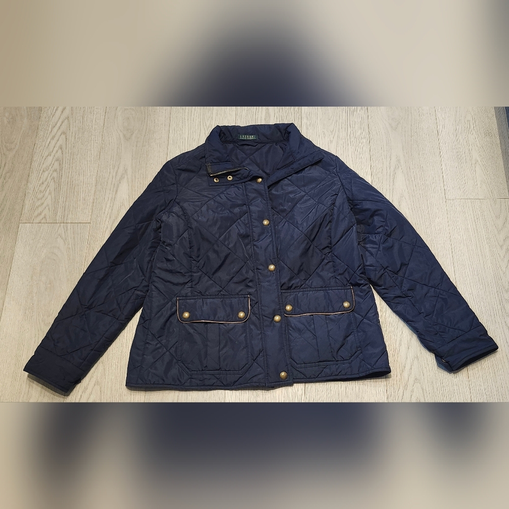 Lauren Ralph Lauren Navy Quilted Puffer Jacket